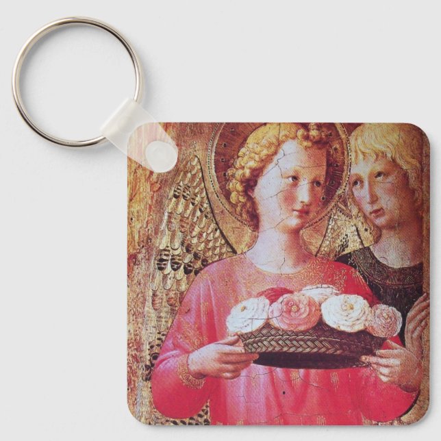 ANGEL MIT ROSE SCHLÜSSELANHÄNGER (Vorderseite)