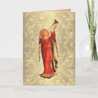 Angel mit Trumpet Feiertagskarte