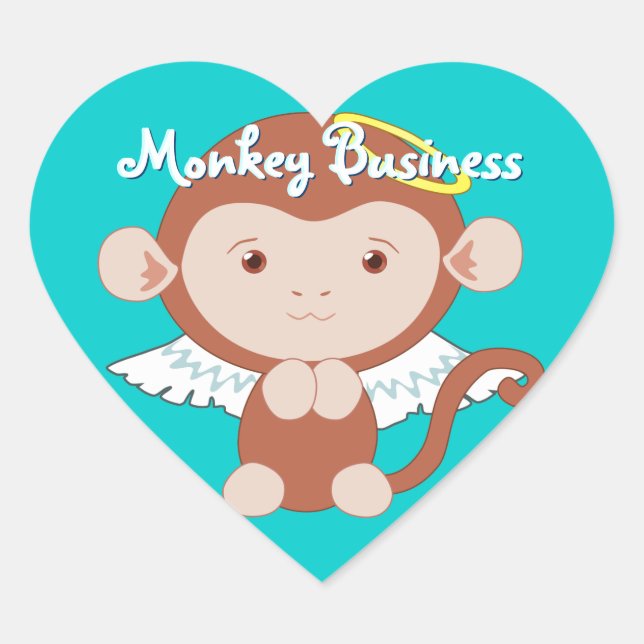 Angel Monkey Stickers (Vorderseite)