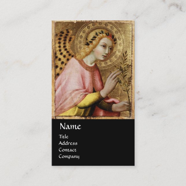 ANGEL MONOGRAM, Red Ruby Visitenkarte (Vorderseite)