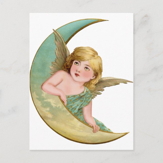 Angel Moon Painting Postkarte (Vorderseite)