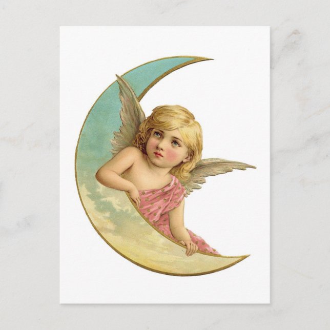Angel Moon Postkarte (Vorderseite)