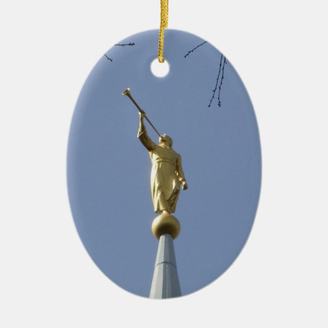 Angel Moroni Keramik Ornament (Vorne)