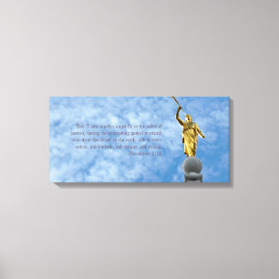 Angel Moroni zum Salzsee-Tempel Leinwanddruck