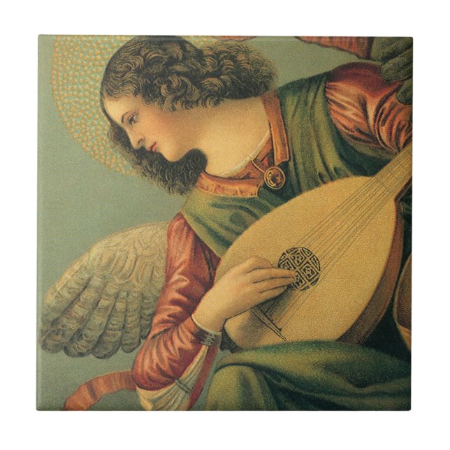Angel Musician, Melozzo da Forli, Renaissance Art Fliese (Vorderseite)