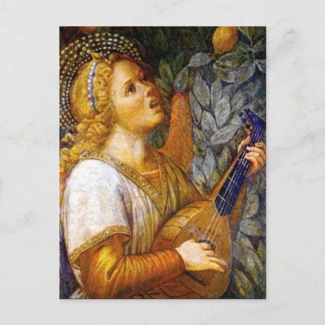 ANGEL MUSICIAN Music made Christmas Angels Postkarte (Vorderseite)