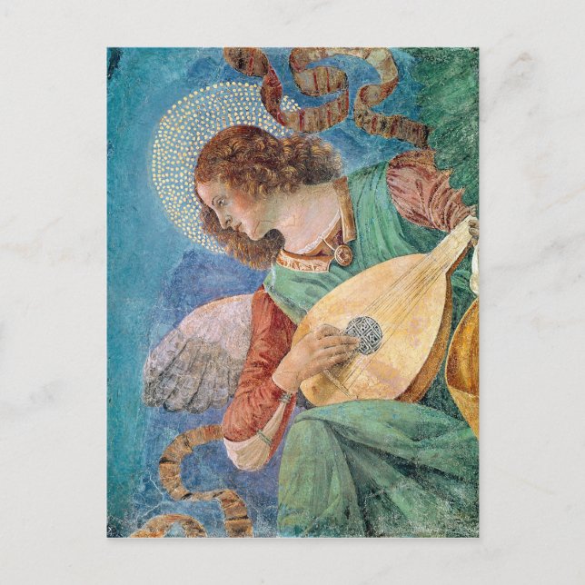 Angel Musician Postkarte (Vorderseite)