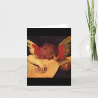 Angel Musician, Rosso Fiorentino Christlich Karte