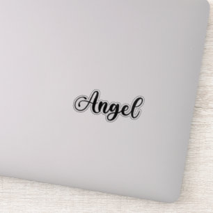 Angel Name - Handgeschriebene Kalligrafie Aufkleber