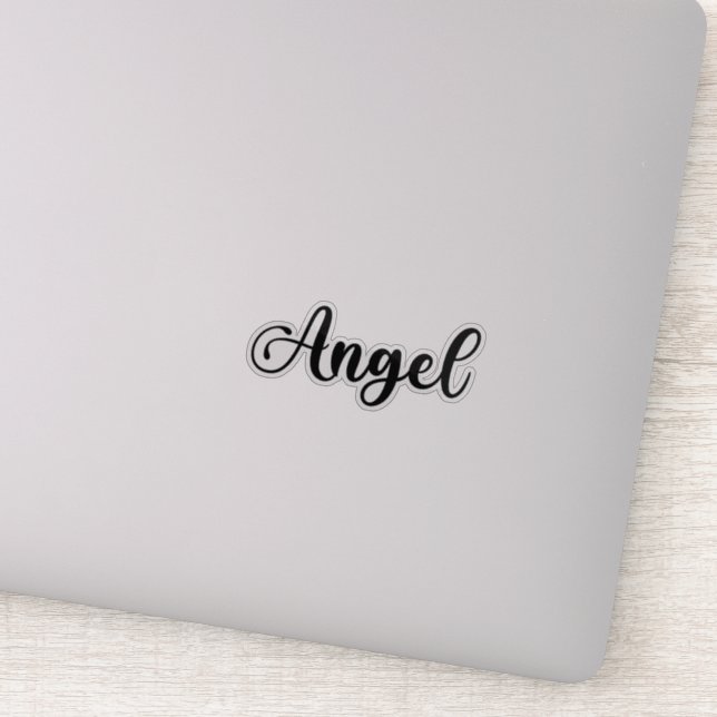 Angel Name - Handgeschriebene Kalligrafie Aufkleber (Detail)