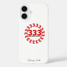 Angel Nr. 333 - Wachstum, Veränderung und Veränder iPhone 16 Hülle