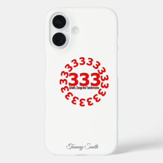 Angel Nr. 333 - Wachstum, Veränderung und Veränder iPhone 16 Hülle