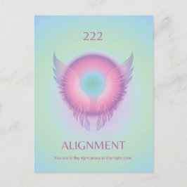 Angel Number Aura 222 Ausrichtung Postkarte