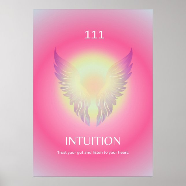 Angel Number Aura Poster 111 Intuition (Vorne)