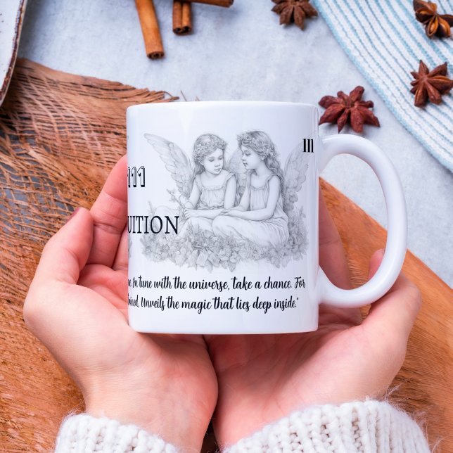 Angel Numéro 111 - Intuition - Mug Avec Citation (Créateur téléchargé)