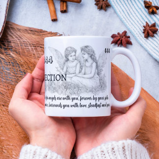 Angel Numéro 444 - Protection - Mug Avec Citation