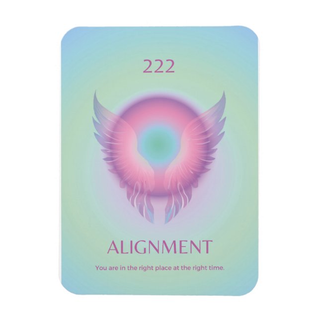 Angel Numéro Aura Magnet 222 Alignement (Vertical)
