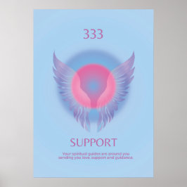 Angel Numéro Aura Poster 333 Support