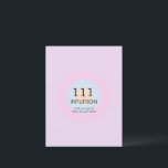 Angel Numerology 111 Intuition Postkarte<br><div class="desc">Entspannen Sie sich im spirituellen ombre-Design mit Engel Nummer 111,  einer Zahl,  die Sie ermutigt,  Ihr Herz zu hören und Ihrem Bauch zu vertrauen,  und Sie werden auf dem richtigen Weg sein. Engel Zahlen 1111 Gradientendesign mit Bedeutung und Zahlenerklärung. Engel Zahlen Geschenke.</div>