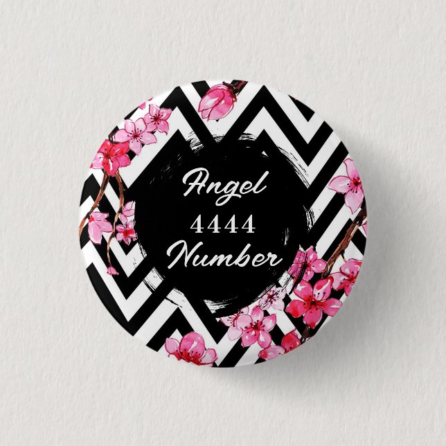 Angel Nummer "4444" Button (Vorderseite)