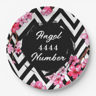 Angel Nummer "4444" Pappteller