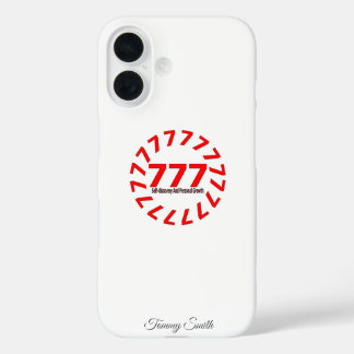 Angel Nummer 777 - Spirituelles Wachstum & Glück iPhone 16 Hülle