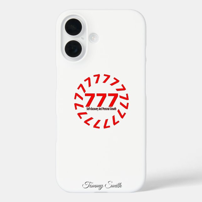 Angel Nummer 777 - Spirituelles Wachstum & Glück iPhone 16 Hülle (Rückseite)