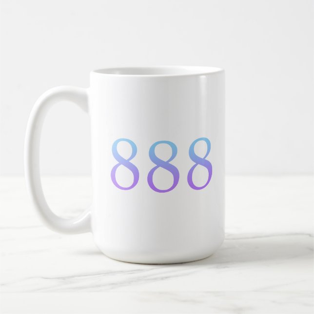 Angel Nummer 888 - Saldo Kaffeetasse (Links)