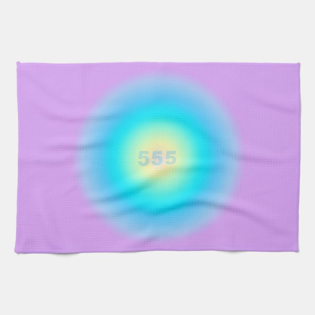 Angel Nummern 555 - Neuanfang Geschirrtuch (Horizontal)