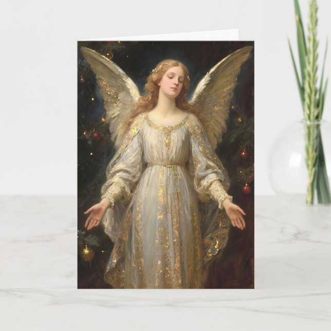 Angel of Christmas Feiertagskarte (Vorderseite)