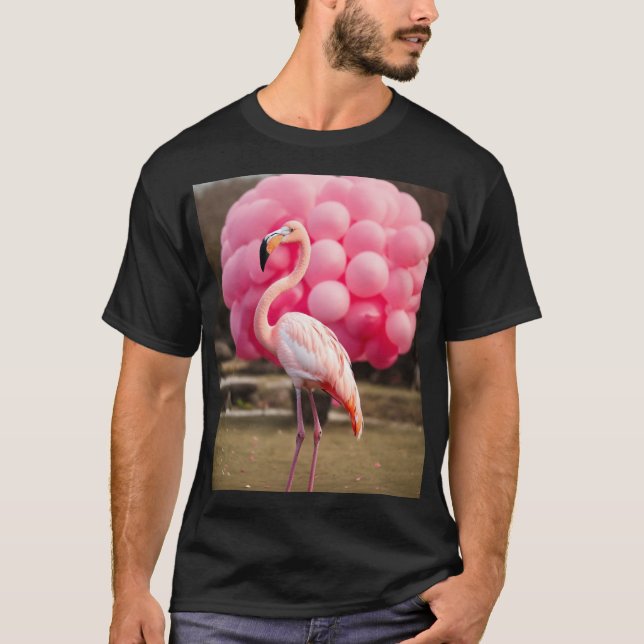 Angel of Peace Flamingo" T-Shirt (Vorderseite)