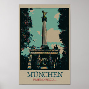 Angel of Peace Monument, München, Deutschland Poster