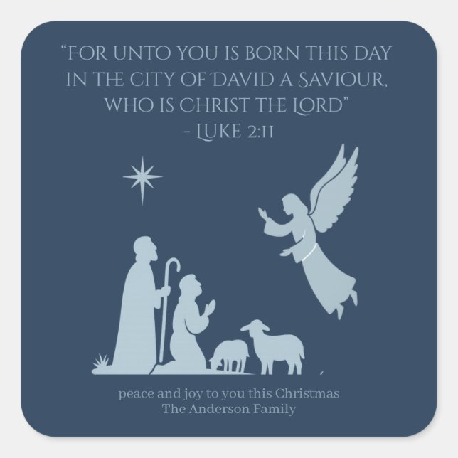 Angel of the Lord Sticker – Nativity Shepherd  (Vorderseite)