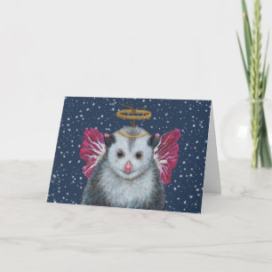 Angel Opie la carte de vacances opossum
