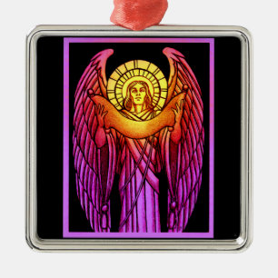 Angel-Ornament aus Hartglas Ornament Aus Metall