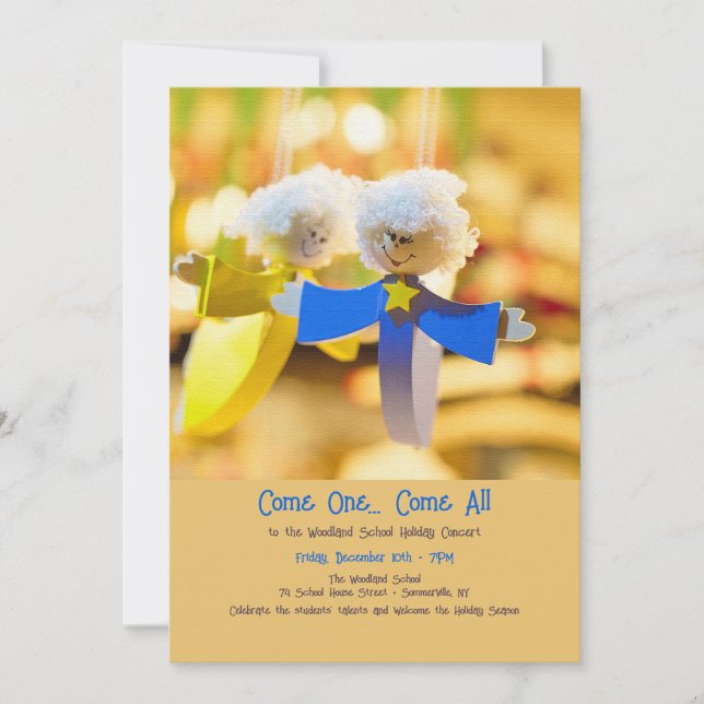 Angel Ornament Einladung (Vorderseite)