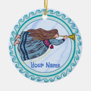 Angel-Ornamente der ersten Weihnachtszeit Keramik Ornament