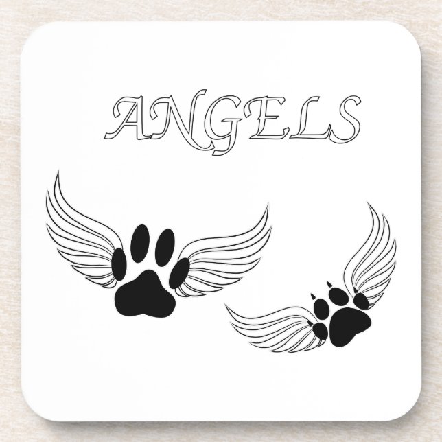 Angel Pads Getränkeuntersetzer (Vorderseite)