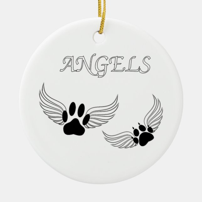 Angel Pads Keramik Ornament (Vorne)