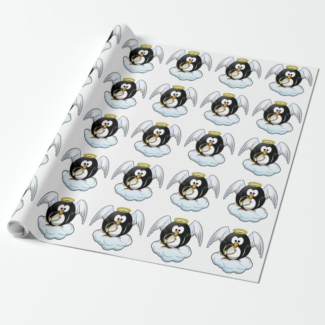 ANGEL PENGUIN GESCHENKPAPIER (Ungerollt)