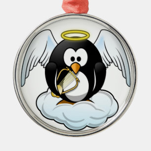 ANGEL PENGUIN SILBERNES ORNAMENT