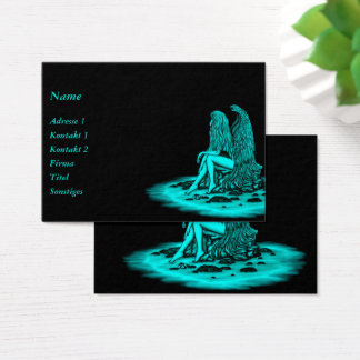 Angel, perdu dans la pensée, noir et vert Design