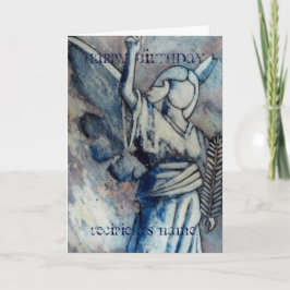Angel Personalisiert Happy Birthday Art Card Karte