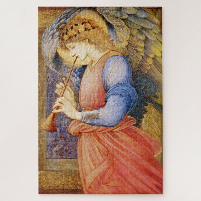 "Angel play a flageolet" von Edward Burne-Jones (Vertikal)