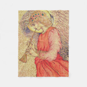 Angel Playing Fleecedecke