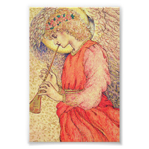 Angel Playing Fotodruck
