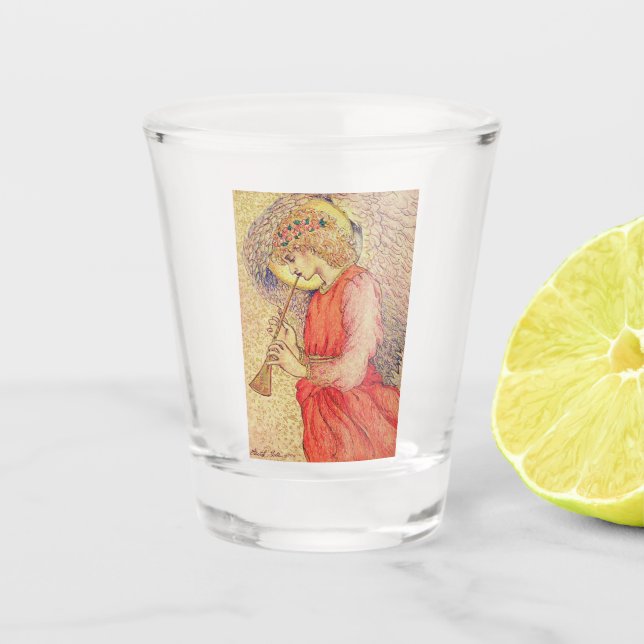 Angel Playing Schnapsglas (Vorderseite)
