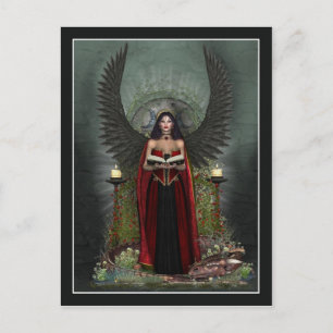 Angel Postcard - Dunkler Engelschutz Postkarte