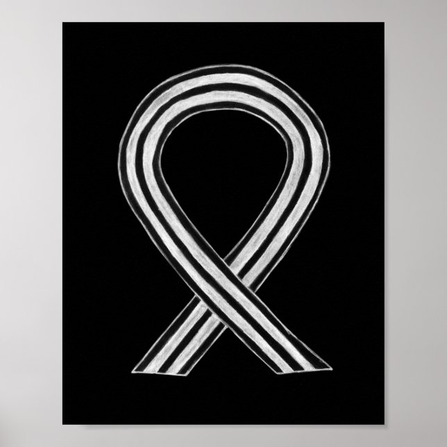 Angel Poster mit schwarzem und weißem Bewusstsein (Vorne)