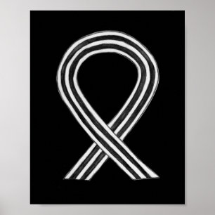 Angel Poster mit weißem und schwarzem Bewusstsein